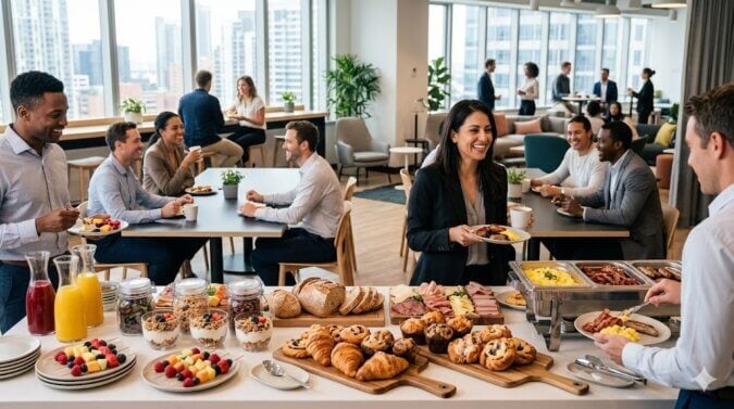how corporate breakfast option set the tone