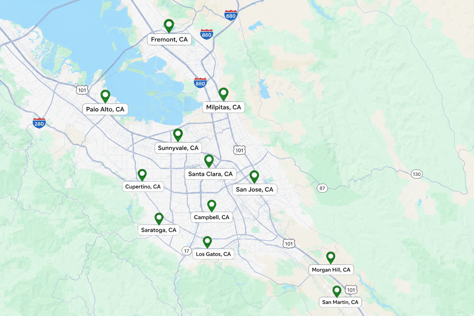 Service Area Map